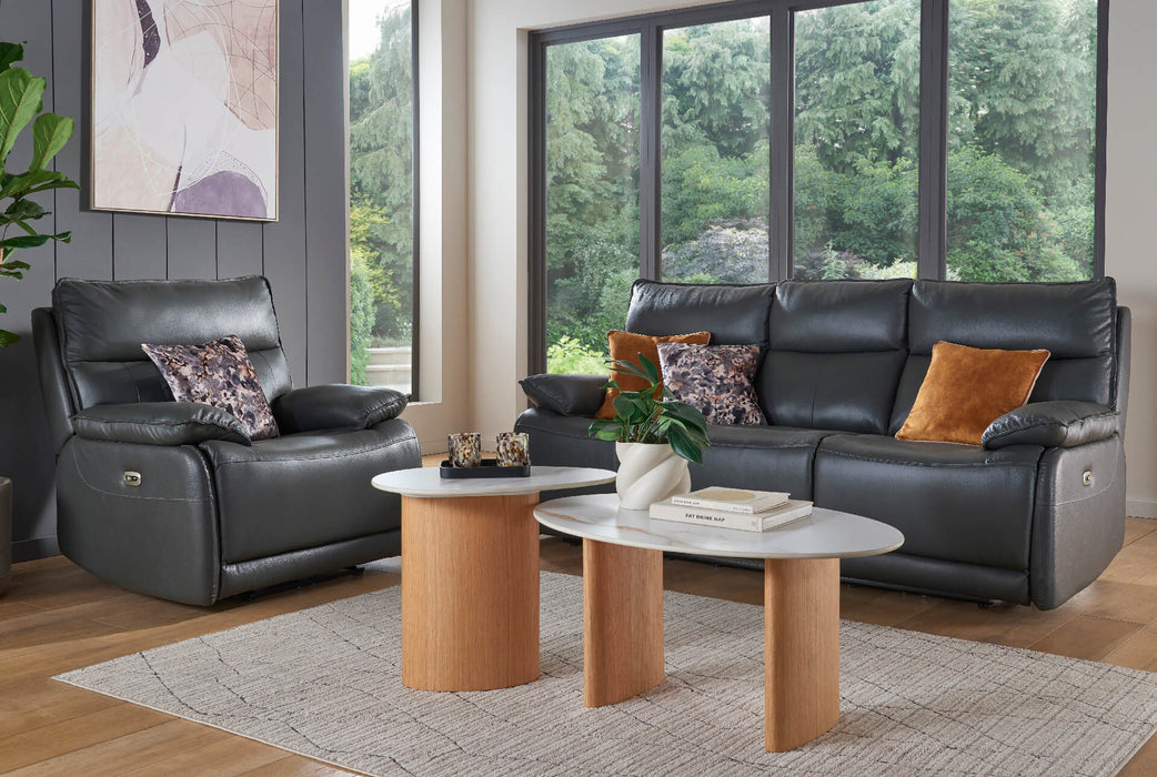 Lugo 1 Seater Electric Recliner Dark Grey