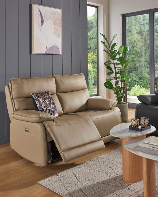 Lugo 2 Seater Electric Recliner Latte