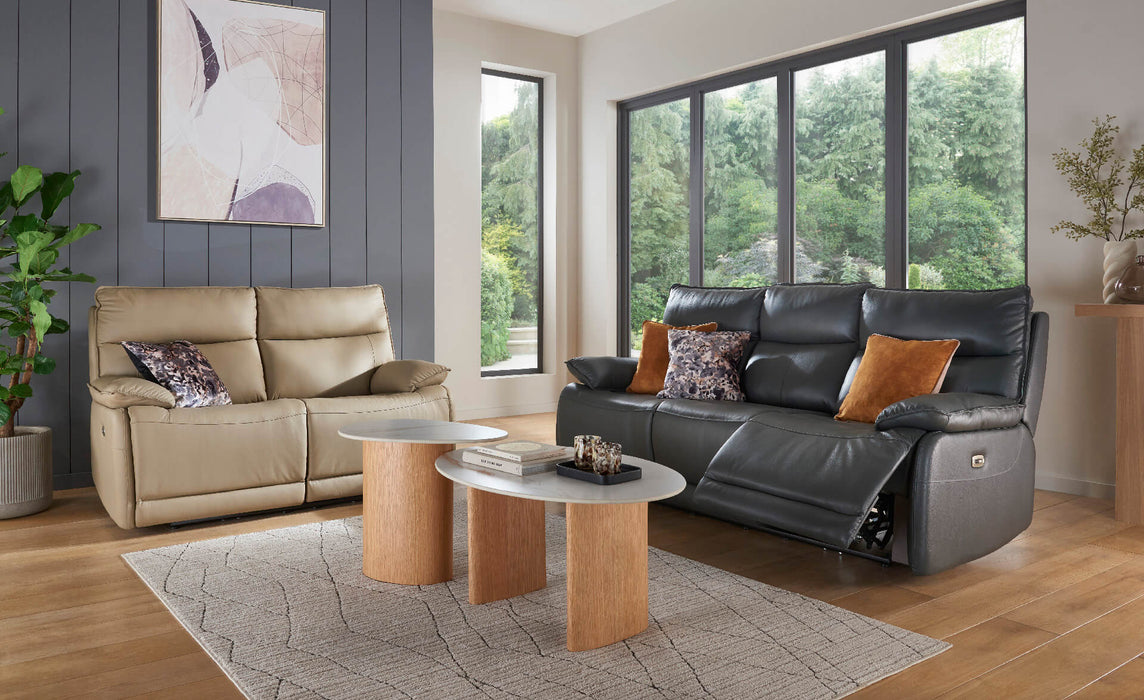 Lugo 2 Seater Electric Recliner Latte