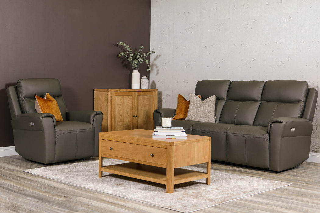 Russo 1 Seater Electric Recliner Stone
