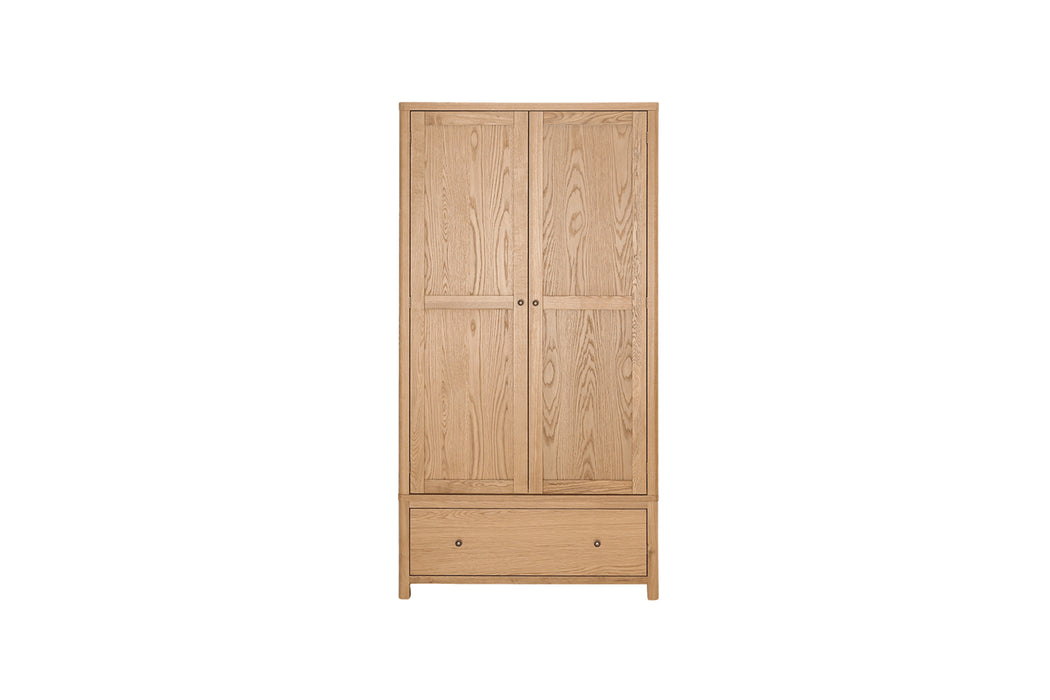 Renata Wardrobe -2 door - Oak Natural