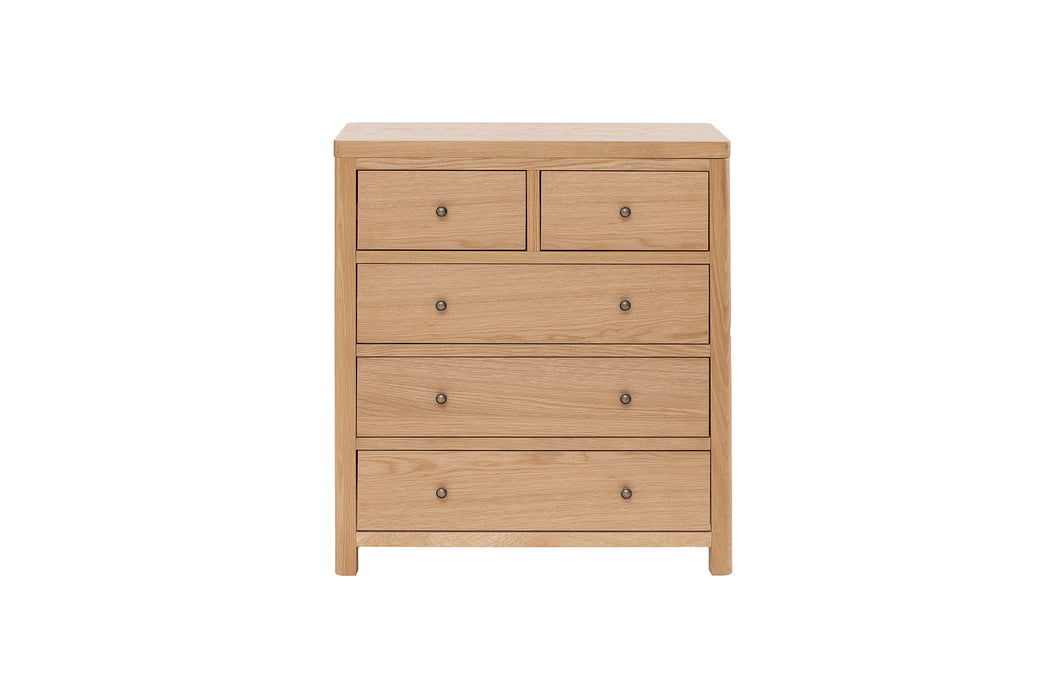 Renata 5 Drawer Tall Chest Oak Natural