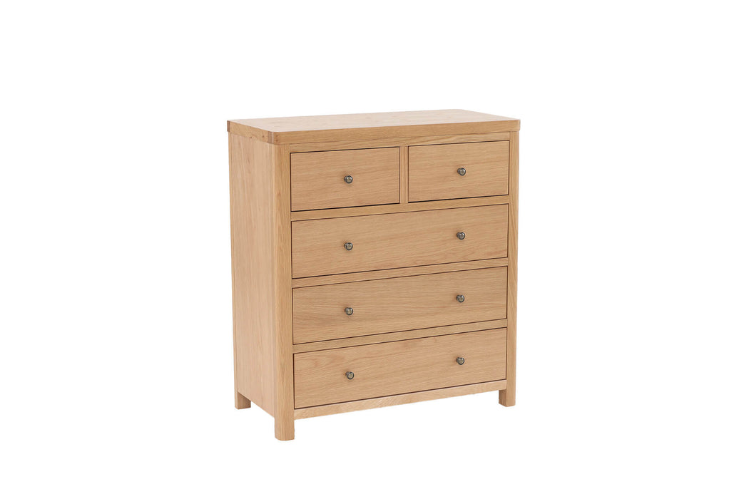 Renata 5 Drawer Tall Chest Oak Natural
