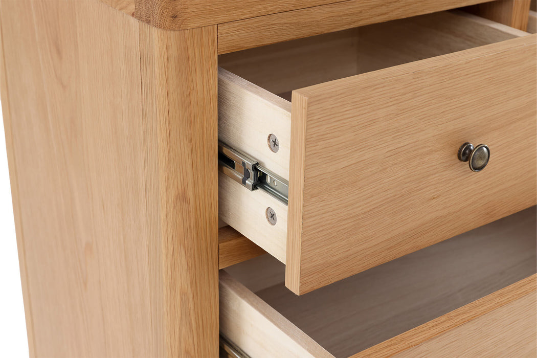 Renata 5 Drawer Tall Chest Oak Natural