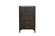 Rhodes Tall 5 Drawer Chest of Drawers Ebony