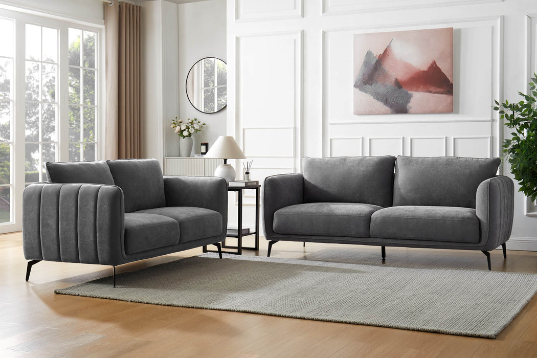 Vera 2 Seater Sofa Grey Crib 5