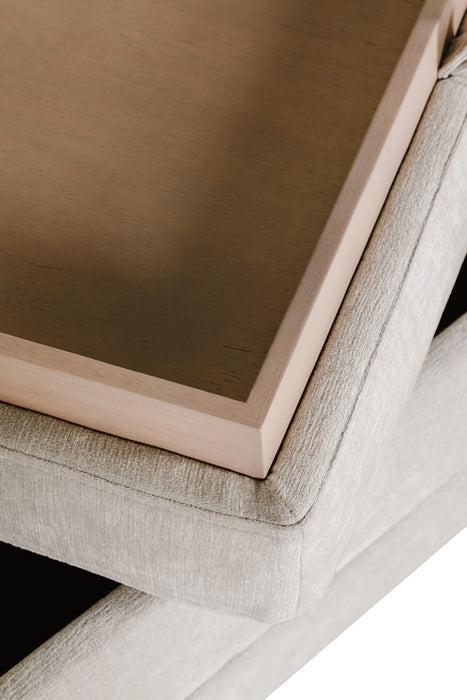 Tate Storage Ottoman Natural