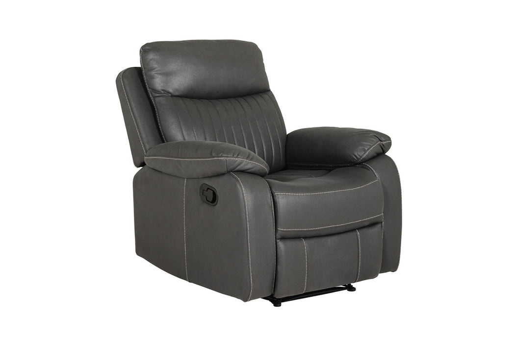 Barkley 1 Seater Manual Recliner - Dark Grey Match