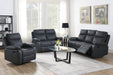 Barkley 3 Seater Manual Recliner - Dark Grey Match