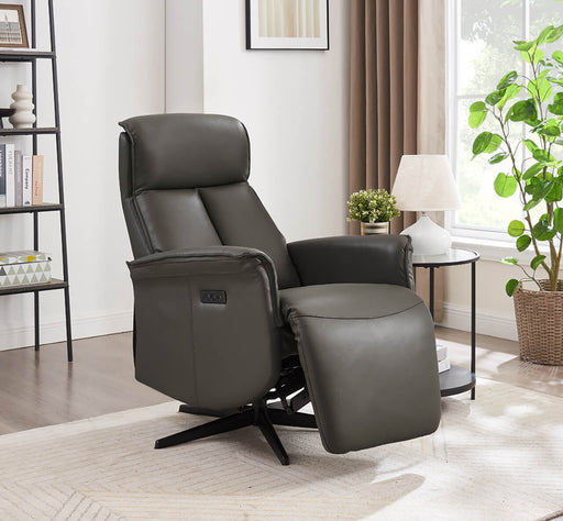 Riya Electric Reclining Accent Chair Charcoal