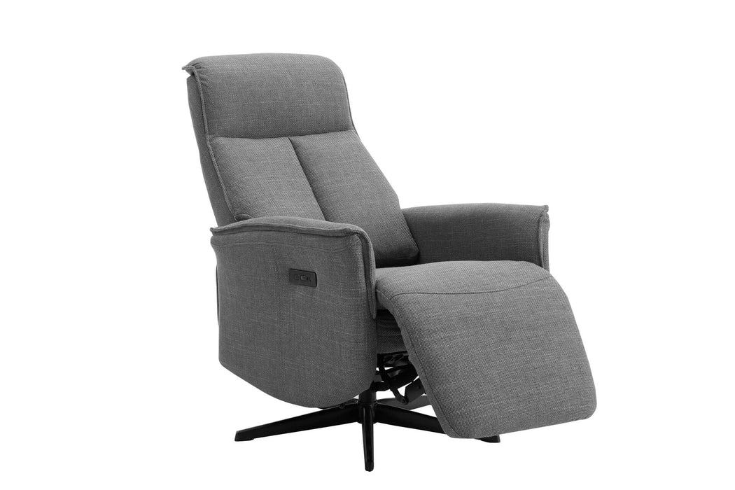 Riya Electric Reclining Accent Chair Charcoal