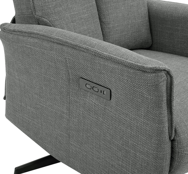 Riya Electric Reclining Accent Chair Charcoal