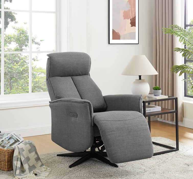 Riya Electric Reclining Accent Chair Charcoal