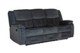 Klayton 3 Seater Manual Recliner Charcoal
