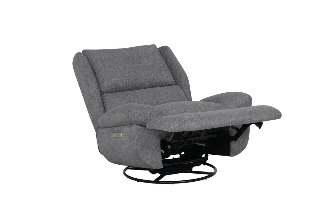 Freddy Electric Reclining Swivel Glider Chair Grey