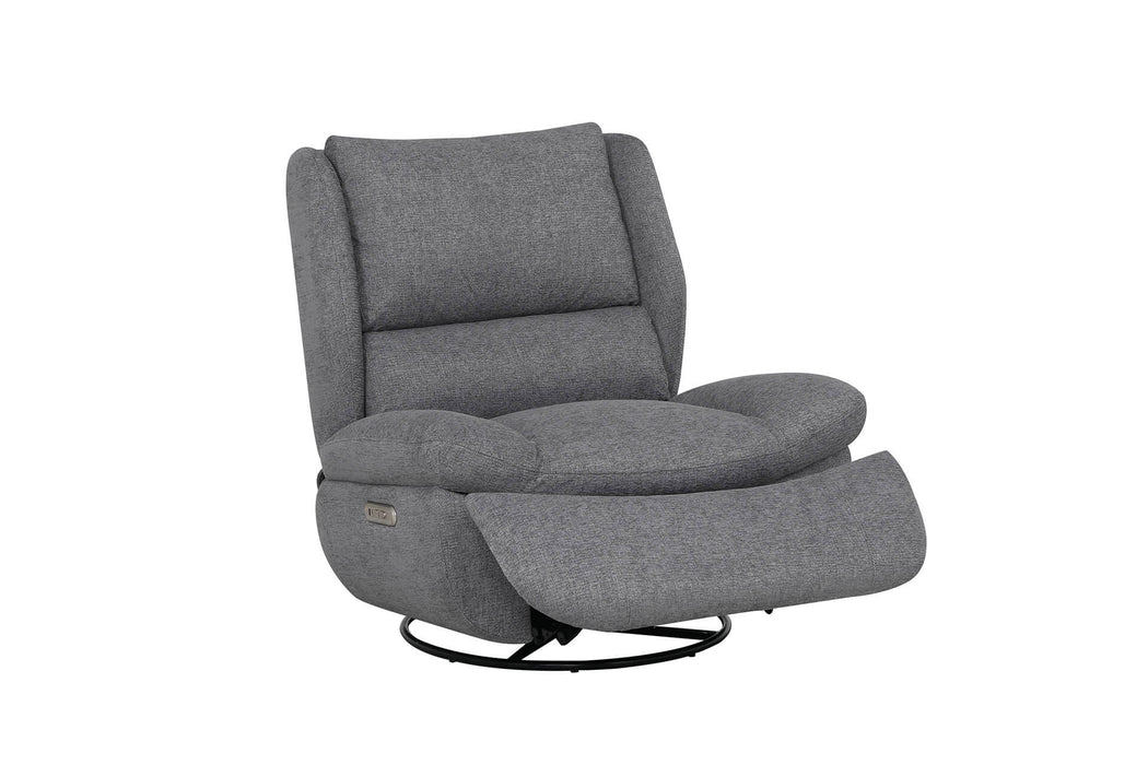 Freddy Electric Reclining Swivel Glider Chair Grey
