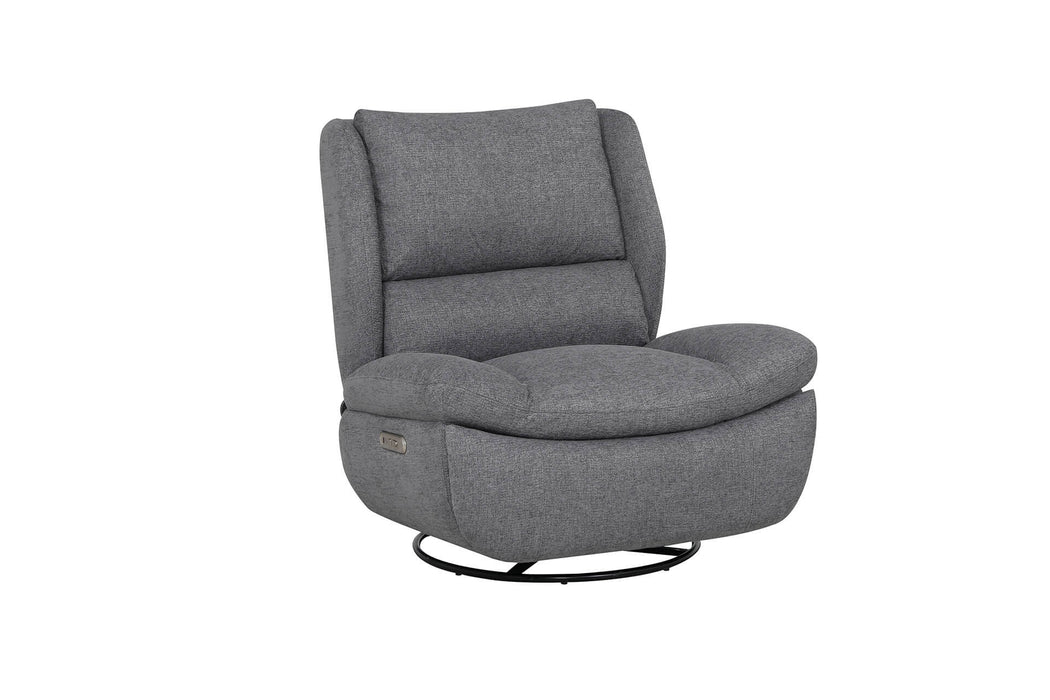 Freddy Electric Reclining Swivel Glider Chair Grey
