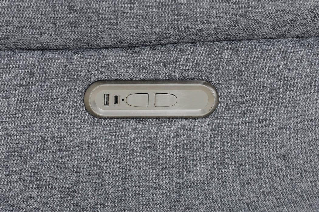 Freddy Electric Reclining Swivel Glider Chair Grey