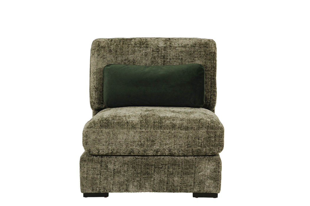 Humphrey Armless Sectional Green