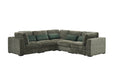 Humphrey Armless Sectional Green