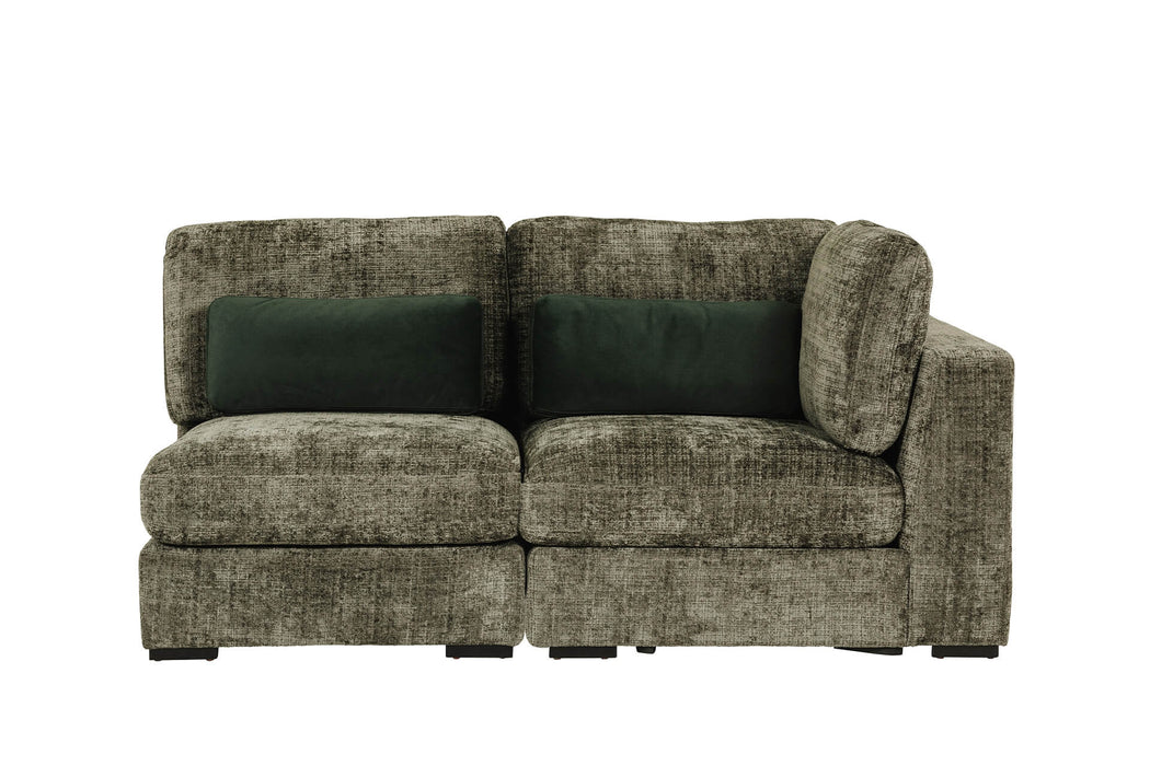 Humphrey Armless Sectional Green