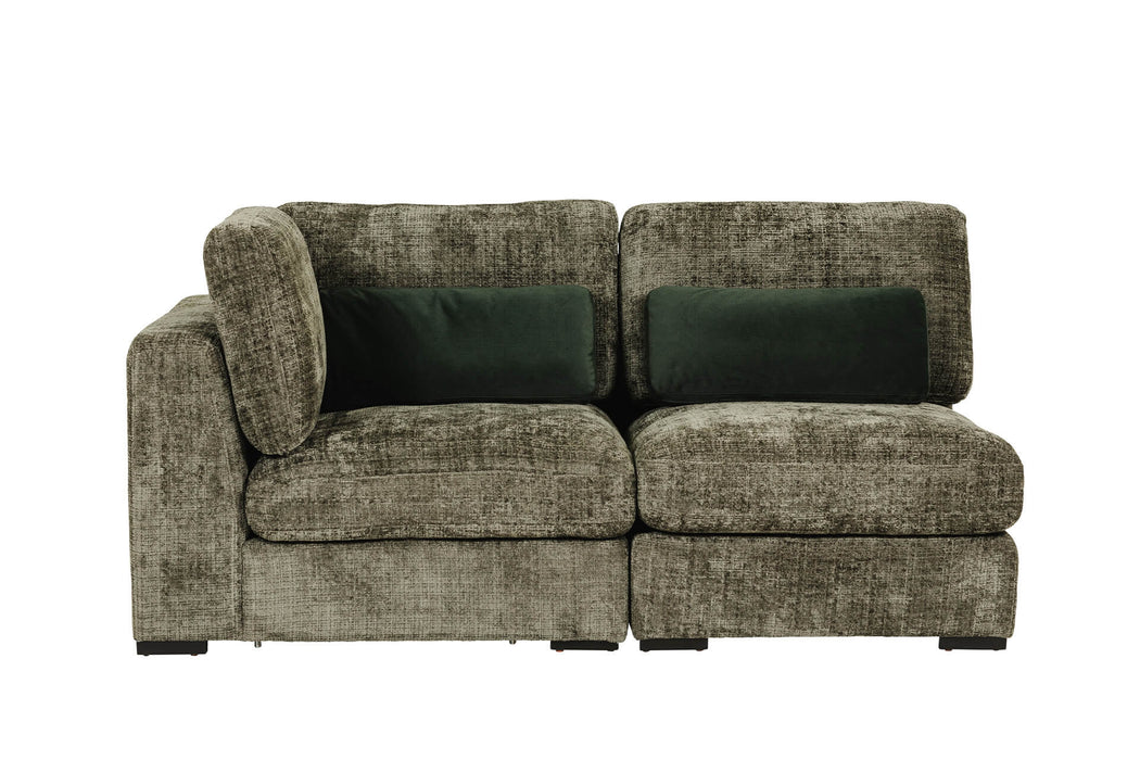 Humphrey Armless Sectional Green