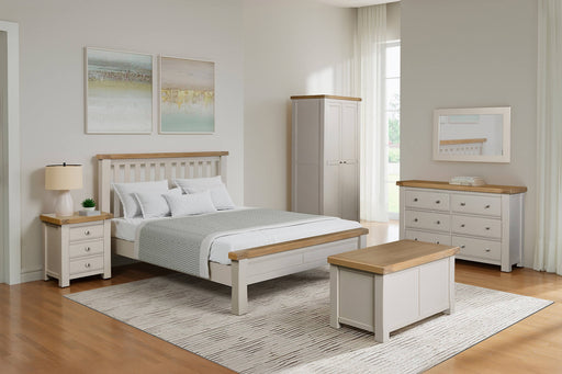 Doune 3 Drawer Bedside Table Taupe