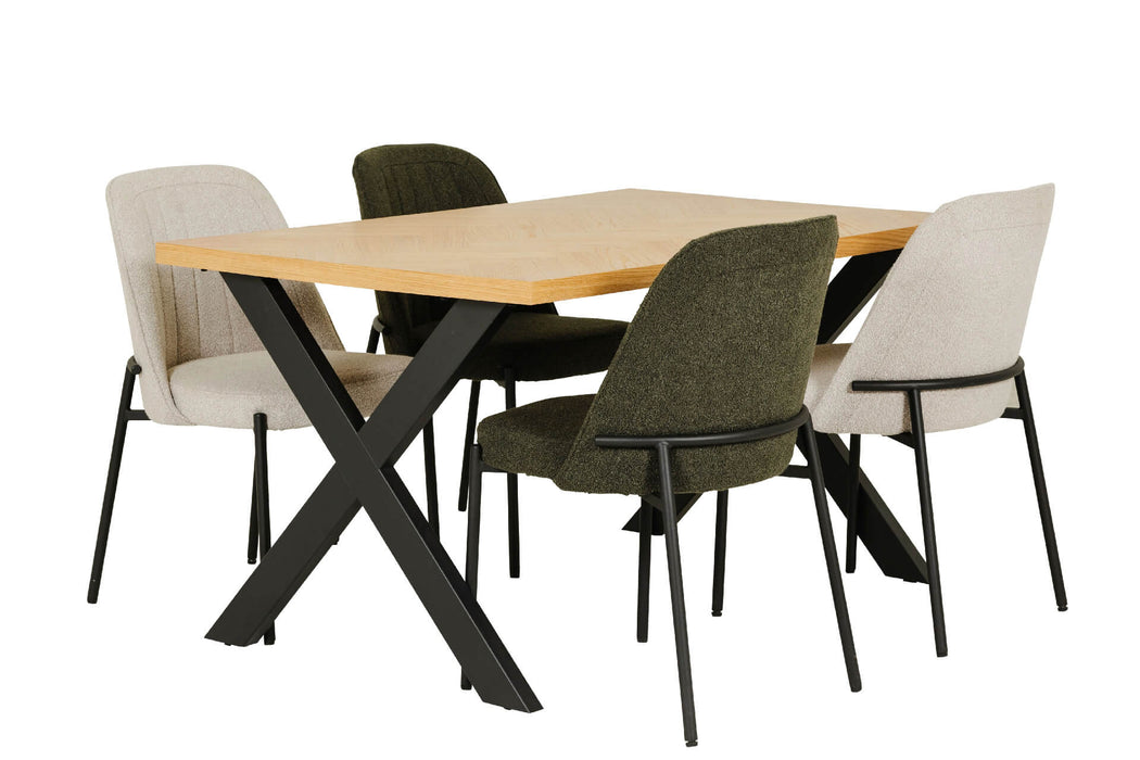 Nate Dining Table 1400 Natural Oak