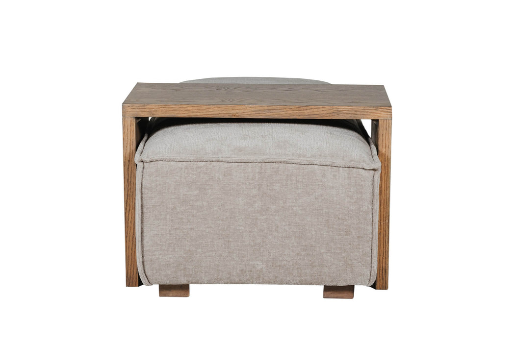 Bodhi Ottoman and Coffee Table Set Mink
