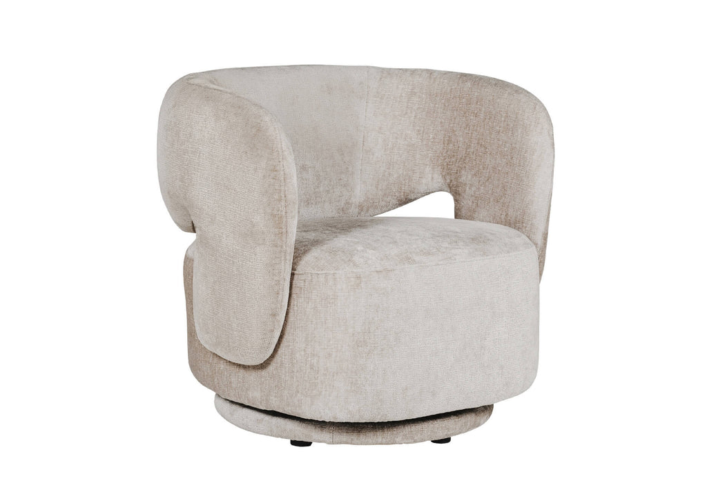 Koa Swivel Accent Chair Mink
