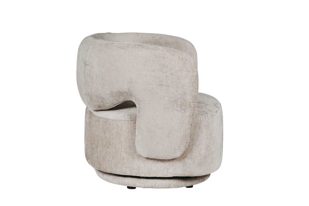 Koa Swivel Accent Chair Mink