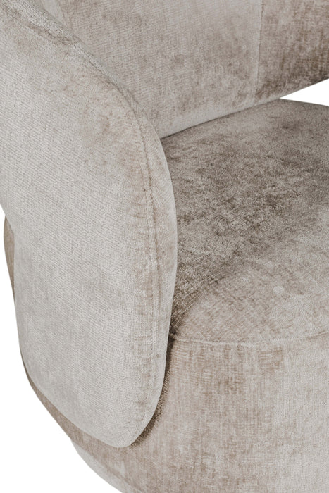 Koa Swivel Accent Chair Mink