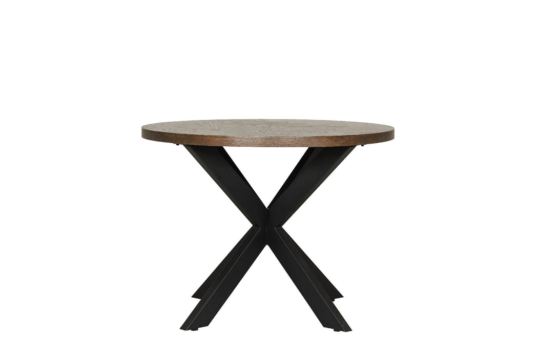 Nate Dining Table Round 1000 Smoked Oak