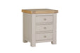 Doune 3 Drawer Bedside Table Taupe