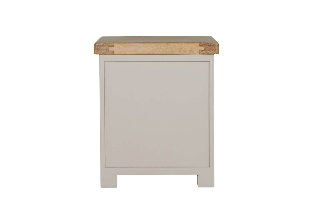 Doune 3 Drawer Bedside Table Taupe