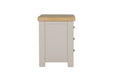 Doune 3 Drawer Bedside Table Taupe