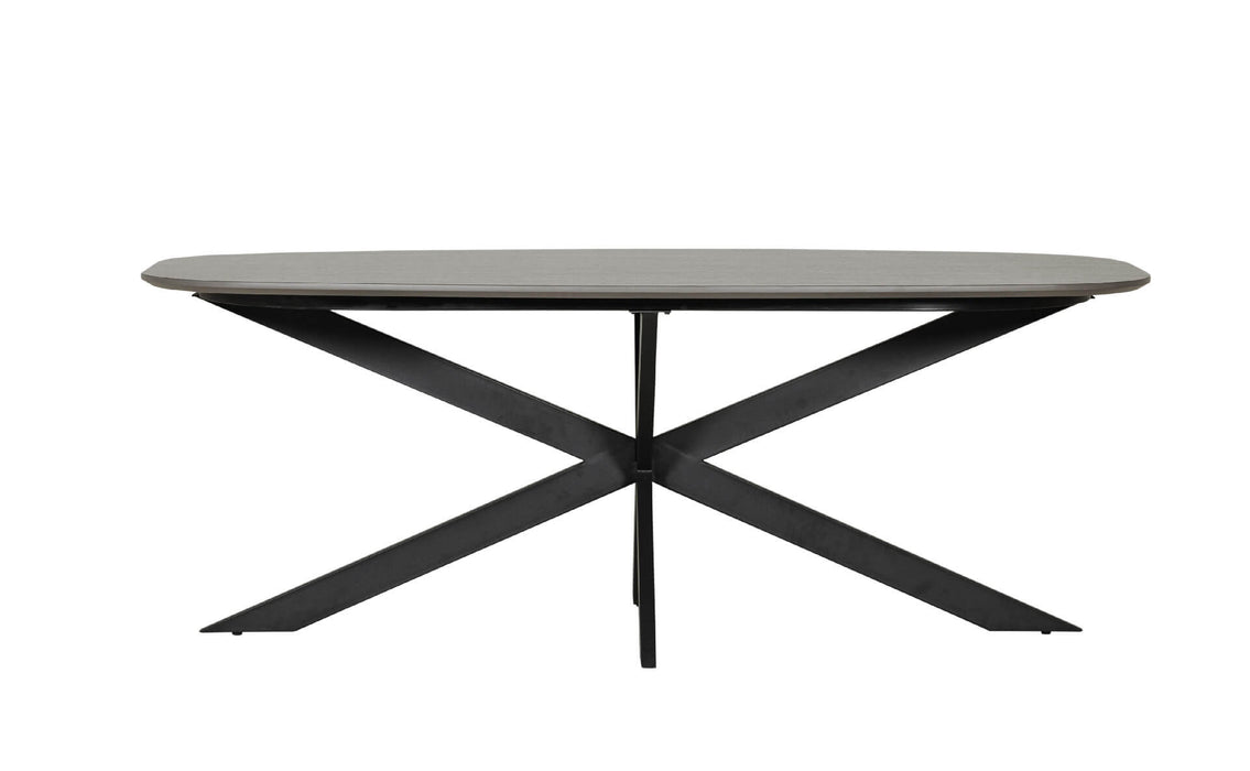 Sadia 1600 Oval Dining Table Smoke