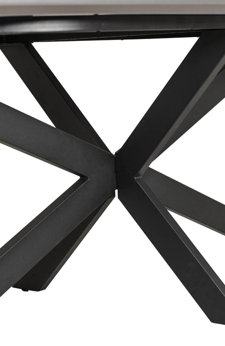 Sadia 1600 Oval Dining Table Smoke