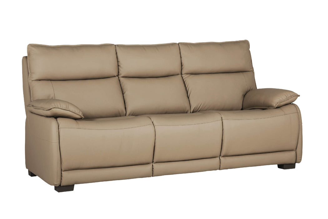 Lugo 3 Seater Fixed Latte