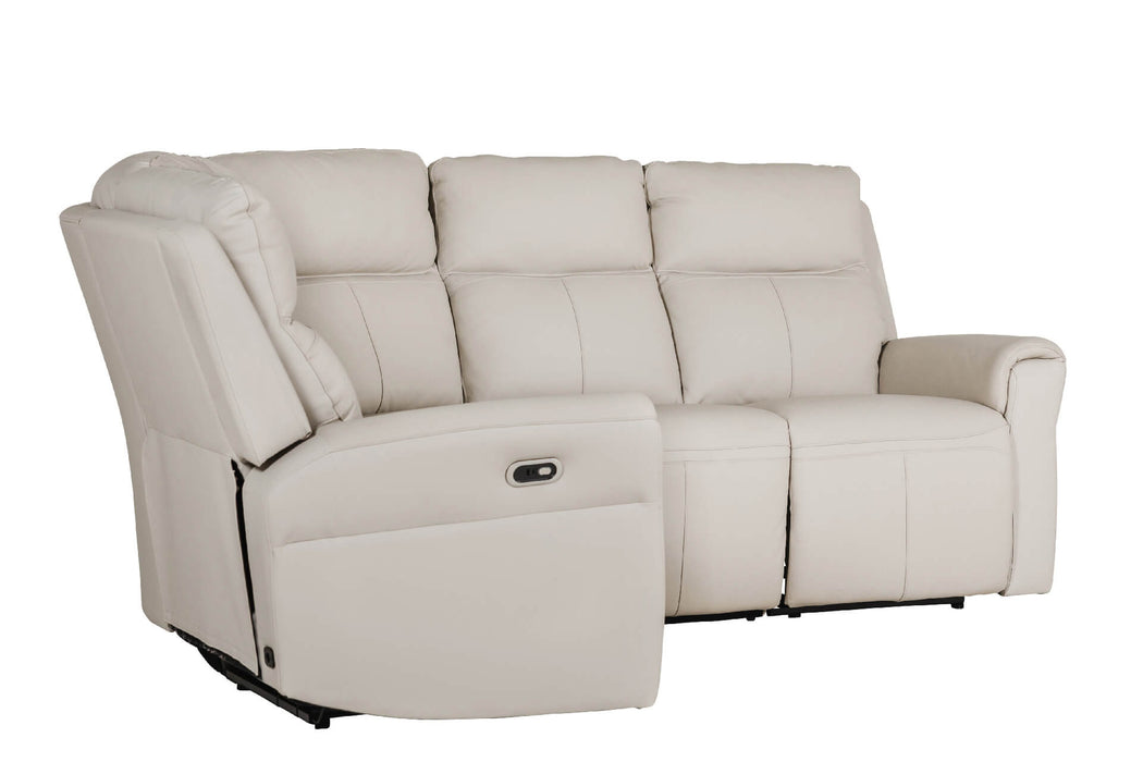 Russo Corner Group Electric Recliner (4pcs) -  Stone
