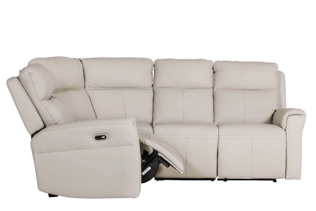 Russo Corner Group Electric Recliner (4pcs) -  Stone