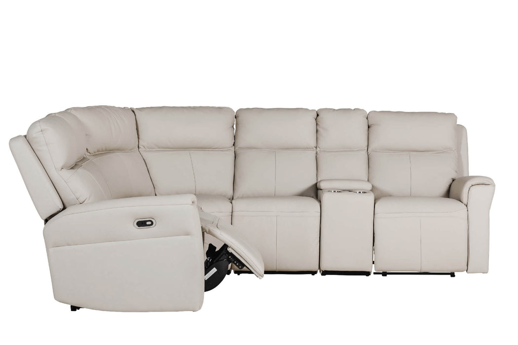 Russo - Console Sectional (with usb charger) - Stone