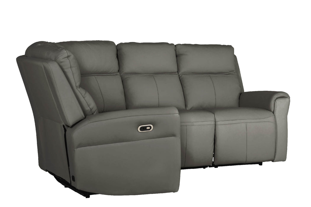 Russo Corner Group Electric Recliner (4pcs) -  Stone