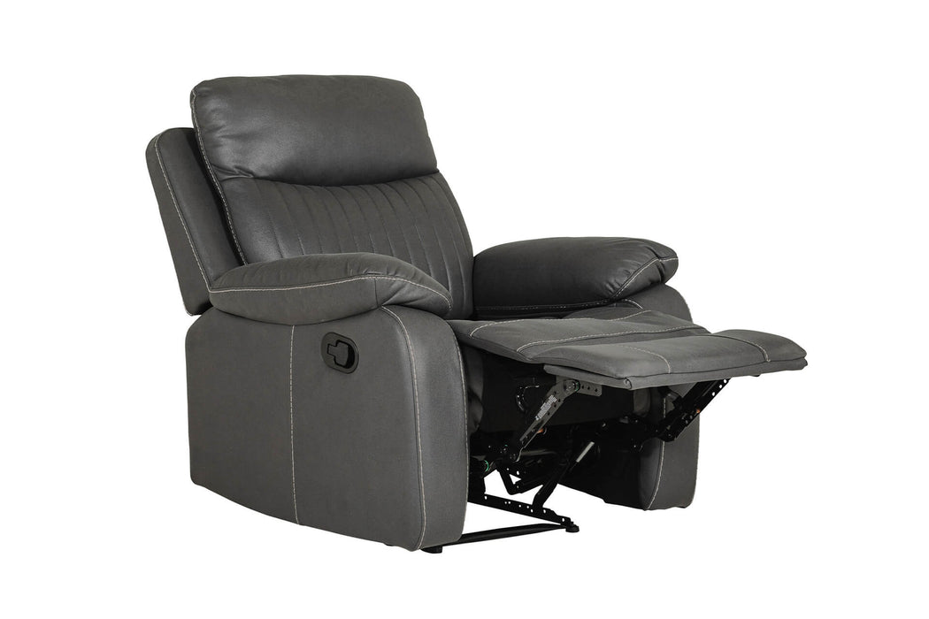 Barkley 1 Seater Manual Recliner - Dark Grey Match
