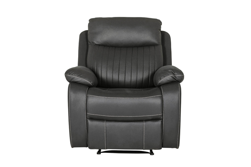Barkley 1 Seater Manual Recliner - Dark Grey Match