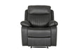 Barkley 1 Seater Manual Recliner - Dark Grey Match