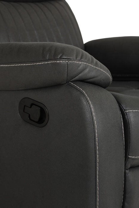 Barkley 1 Seater Manual Recliner - Dark Grey Match
