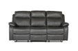 Barkley 3 Seater Manual Recliner - Dark Grey Match