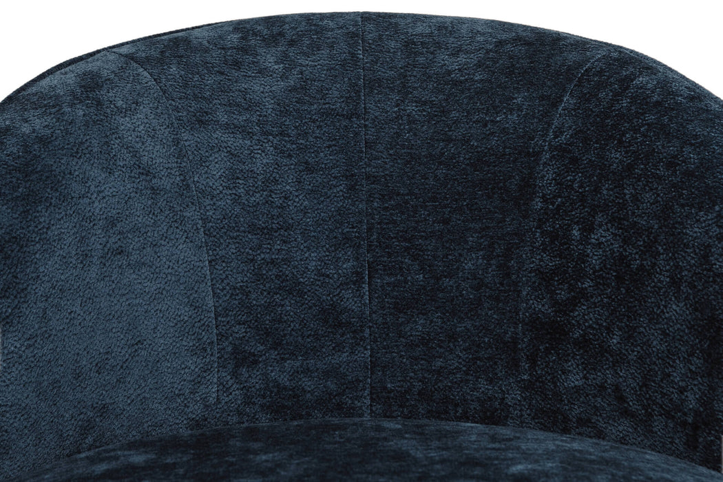 Edie Swivel Accent Chair Blue