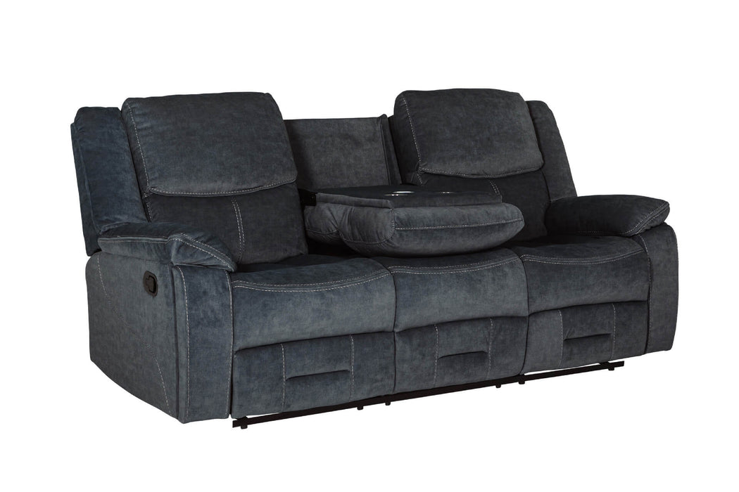 Klayton 3 Seater Manual Recliner Charcoal
